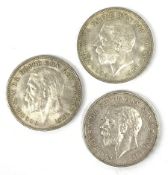 Three King George V 1935 crown coins