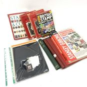 Stamp reference books including 'Commonwealth & British Stamps 1840-1970' 2001, various stock cards,