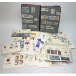 Stamps including State of Bahrain first day covers, various mint stamps, Great British mint and used