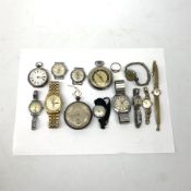 Victorian silver pocket watch, London 1870, smaller silver pocket watch, Rotary 9ct gold wristwatch