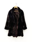 Basler reversible waterproof and fur coat, size 12