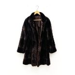 Basler reversible waterproof and fur coat, size 12