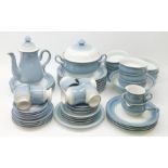 Denby Castile dinner service comprising of eight plates, nine side plates, eight tea plates, eight b