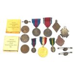 Mostly commemorative medals including various George V coronation medals, George V and Queen Mary 'M