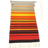 RTV A 20th century Swedish flat weave wool wall hanging, titled 'Midsommar', by Ingrid Henriksson, H