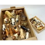 A large collection of mainly Bulldog and other dog figurines, to include a number of examples by Bes