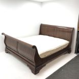 'The Normandie Collection' French cherry wood 6� superkingsize bedstead with mattress, retailed by J