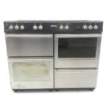 Stoves 050564166 dual fuel Range cooker, seven burner hob, four cavities (W110cm, H92cm, D65cm) wit