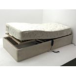 Single 3' electric adjustable bed with 'Edwardian Bedding' mattress