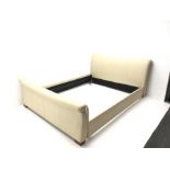 Kingsize 5� leather bedstead, W170cm, H92cm, L245cm