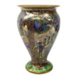 Wedgwood Fairyland Lustre vase, designed by Daisy Makeig Jones, of baluster form decorated with the