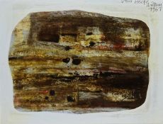 Willem Van Hecke (Belgian 1893-1976): Abstract, oil on paper laid on board signed and dated 1967, 29