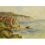 James Ulric Walmsley (British 1860-1954): Robin Hoods Bay, watercolour signed 28cm x 38cm DDS -