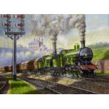 Robert Nixon (British 1955-): The Great Northern Railway, oil on canvas signed and dated '20, 75cm x