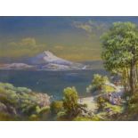 Charles Edmund Rowbotham (British 1856-1921): 'The Lake of Zug Switzerland', watercolour and gouache
