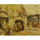 William (Fred) Frederick Mayor (Staithes Group 1866-1916): 'Street in Tangier', watercolour signed 3