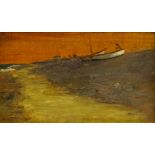 George Faulkner Wetherbee RI, ROI (American 1851-1920): Land Beach and Village scenes, set four oils