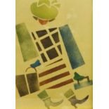 Vladimir Vasilyevich Lebedev (Russian 1891-1967): Walking Lady, lithograph 20cm x 28cm