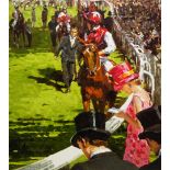 Sherree Valentine Daines (British 1959-): 'The Parade Ring', limited edition artist's proof on canva