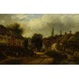 William Pitt (British d.1890): 'East Hendred Berkshire', oil on canvas signed with monogram and date