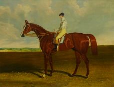 John Frederick Herring Snr. (British 1795-1865): 'Harkaway' - Race Horse Portrait, oil on canvas uns