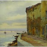 Casimir Raymond (French 1870-?): 'Les Martigues' Bouches-du-Rhone, watercolour signed, titled and da