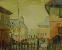 Leonard Orsini Bussey (British 1905-1994): 'Horsforth', pencil and watercolour signed titled and dat