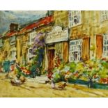 Rowland Henry Hill (Staithes Group 1873-1952): 'The Ellerby Hotel', watercolour signed 18cm x 22cm
