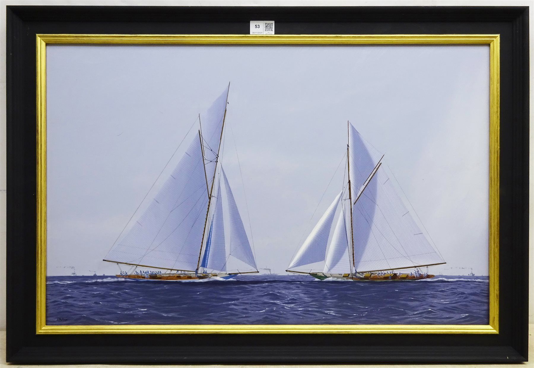 James Miller (British 1962-): America's Cup Series the 10th Challenge 1899 'Columbia' & 'Shamrock', - Image 3 of 4