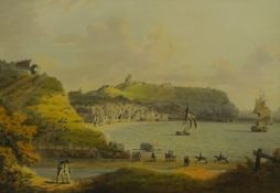 Francis Nicholson (British 1753-1844): South Bay Scarborough, pen grey ink and watercolour unsigned