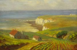 Richard Gay Somerset (British 1848-1928): Chalk Cliffs, oil on canvas