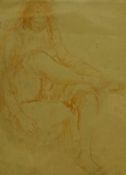 Augustus Edwin John OM, RA, (British 1878-1961): Study of a Girl, red chalk unsigned 29.5cm x 22cm