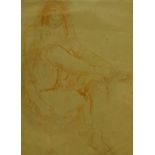 Augustus Edwin John OM, RA, (British 1878-1961): Study of a Girl, red chalk unsigned 29.5cm x 22cm