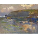 Campbell Archibald Mellon (British 1876-1955): 'Off Cromer', oil on board signed with initials by a