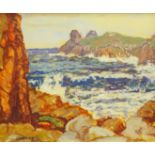 John Rankine Barclay (Scottish 1884-1962): 'Gurnard's Head', oil on board signed 35cm x 43cm DDS