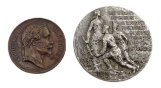 Silver medallion ‘1917 1967 UNEG Union Nationale Des Evades De Guerre’ the edge stamped ‘1967