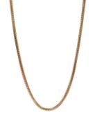 9ct gold snake chain necklace, hallmarked, approx 8.3gm