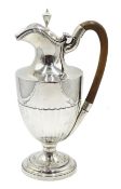 Victorian silver claret jug by Goldsmiths & Silversmiths Co Ltd, London 1900, approx 13.5oz