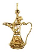 18ct gold jug pendant/charm, stamped 750, approx 2.22gm