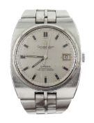 Omega Constellation gentleman's automatic wristwatch with date aperture, cal.1001, on stainless stee