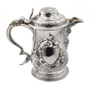 George III silver jug by William & Robert Peaston, London 1763 remodelled by Thomas Ellis Seagars, t