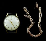 Buren 9ct gold gentleman's presentation wristwatch, hallmarked and a rose gold expanding wristwatch