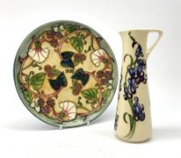 A Moorcroft limited edition year plate, 1998, decorated in the Summers End pattern by Nicola Slaney,