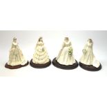 A group of four limited edition Coalport figurines, comprising Diana Princess of Wales, 5114/12500,