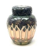 A Moorcroft ginger jar and cover, decorated in the Cluny pattern designed by Sally Tuffin, with impr
