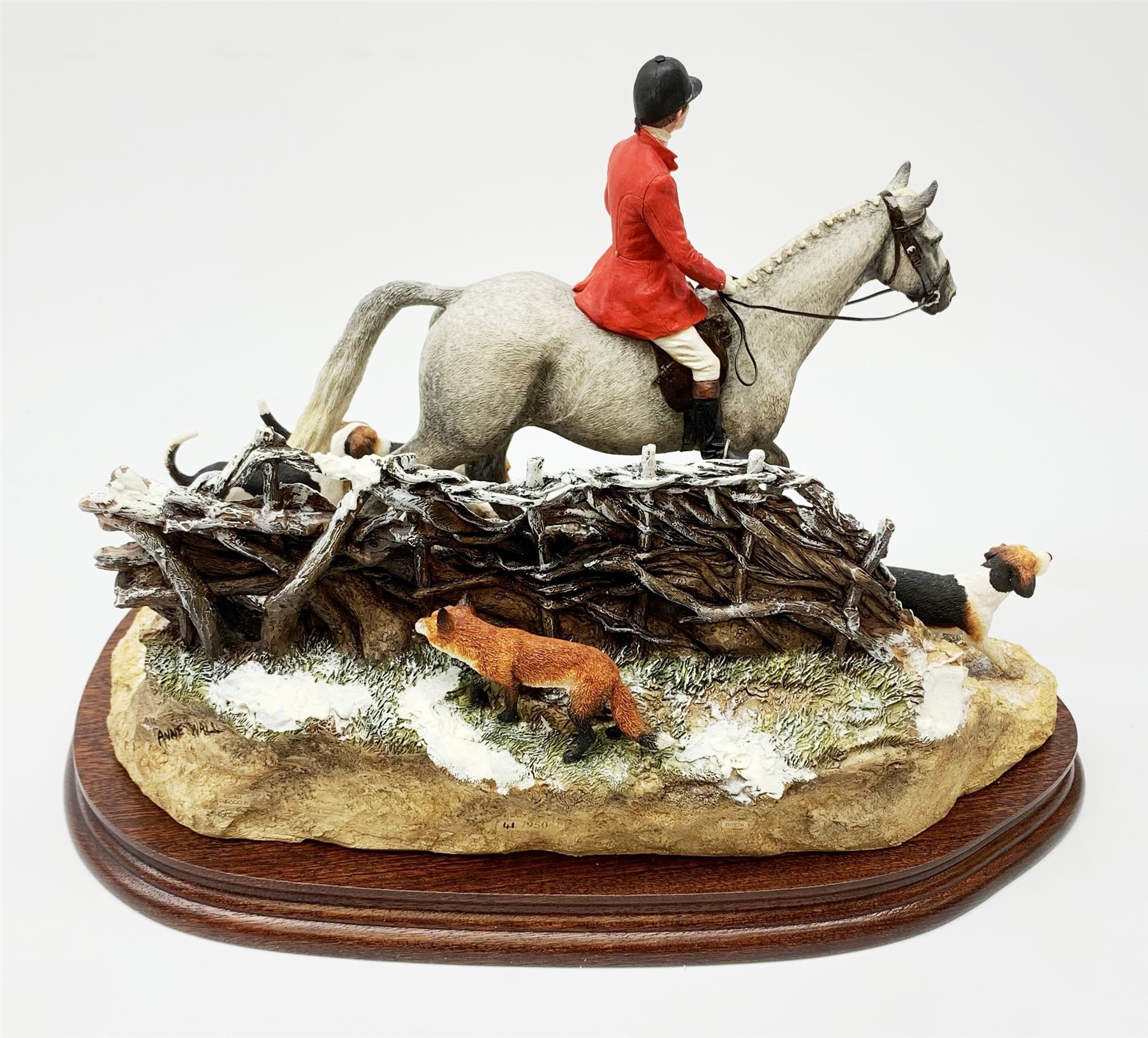 A limited edition Border Fine Arts figure group, Boxing Day Meet, Grey, model no B0876A by Anne Wall - Image 2 of 3