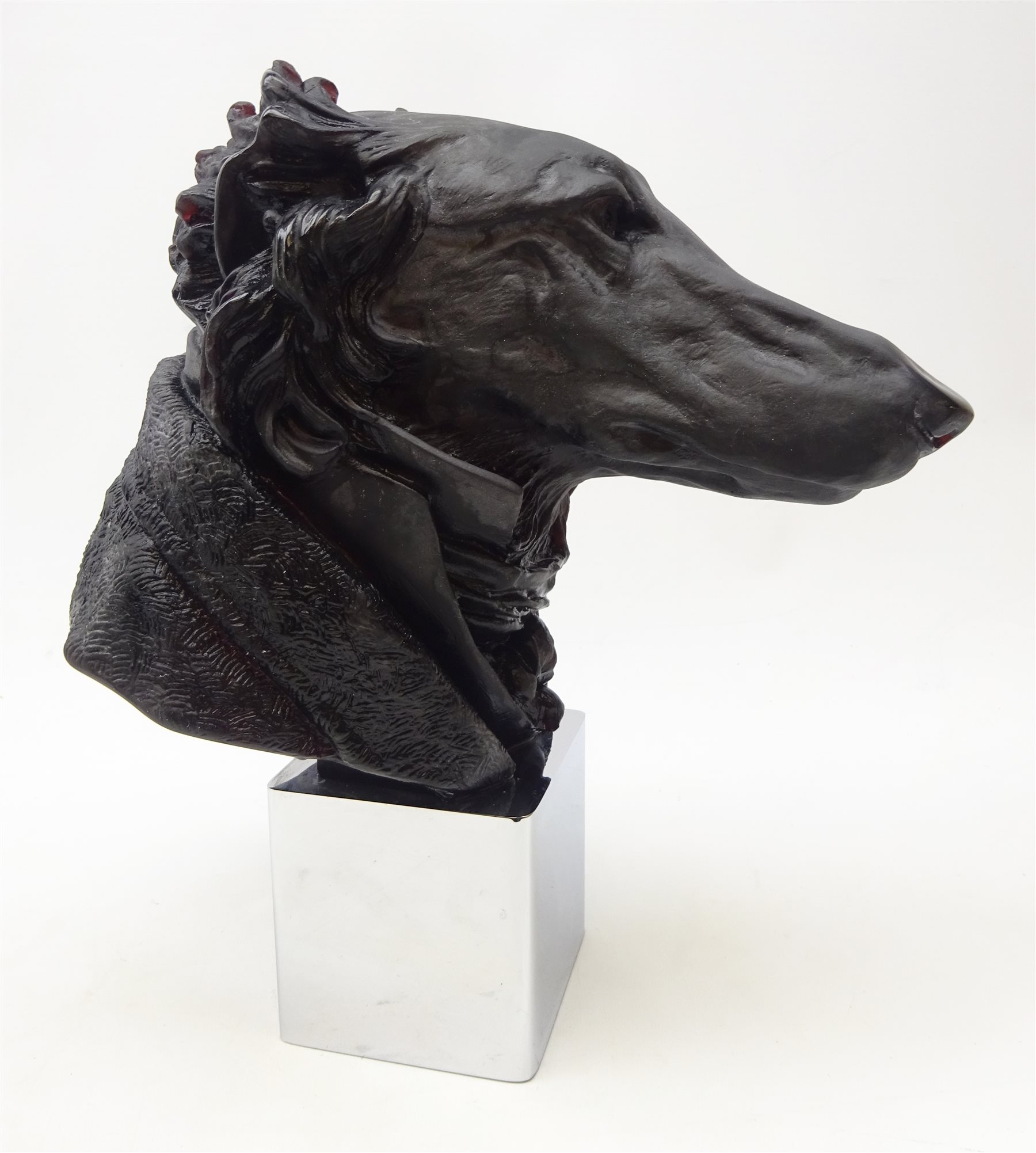 A Daum crystal Dandys Andrew Greyhound, designed by Jean-Francois Leroy, limited edition no 21/500, - Image 3 of 6