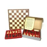 Handcrafted chess set based on the walrus ivory carved pieces found on the Isle of Lewis, Scotland i