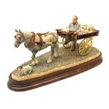 A limited edition Border Fine Arts figure group, Pot Cart, model no B1015 by Ray Ayres, 218/600, on