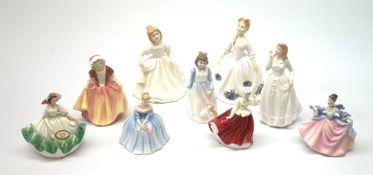 A group of Royal Doulton figurines, comprising of Sunday Best HN3218, Rebecca HN3414, Moonlight Rose